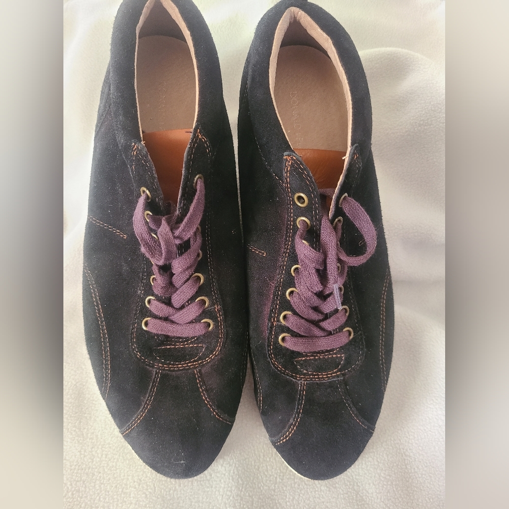 Mens Donald Pliner Suede Leather Deck Shoes